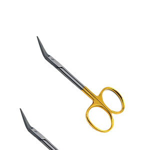 กรรไกรตัดผ้าก๊อซเกรดพรีเมียม ยี่ห้อ AHI รุ่น Class I ผลิตจากสแตนเลสสตีล ใช้งานด้วยมือ นำกลับมาใช้ใหม่ได้ ขนาด 145 มม. ด้ามโค้ง สำหรับงานผ่าตัด ได้รับการรับรองมาตรฐาน CE - Product Image 1