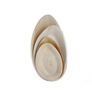 Vaisselle jetable écologique de haute qualité biodégradable compostable plateau à œufs feuille de dîner pour servir des aliments dans les fêtes de mariage - Product Image 4