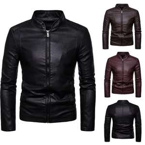 Veste en cuir pour homme sur mesure en gros, design personnalisé, vente chaude, haute qualité, légère, veste en cuir pour homme 2026 - Product Image 3