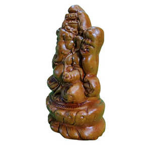 Décor à la maison en terre cuite Lord Ganesha Sculpture élégante pièce maîtresse pour l'espace de vie - Product Image 3