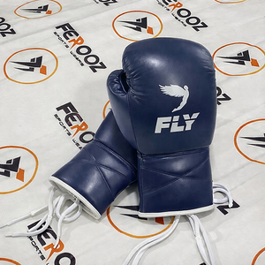 Gants de boxe personnalisés en cuir de vache véritable, protection UV, respirants, fermeture à lacets, pour sparring, kickboxing, arts martiaux, salle de sport - Product Image 1