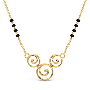 Pendentif en or 14 carats au design minimaliste Indo-occidental Mangal Sutra pour tous les jours en acier inoxydable en forme de papillon Chaînes de collier pour femmes - Product Image 1