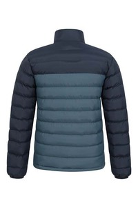 Veste matelassée en toile pour homme, manteau d'hiver chaud et isolé, vêtement d'extérieur léger matelassé, col montant, personnalisé, rembourré avec fermeture éclair - Product Image 2