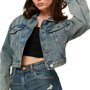 Chaqueta Vaquera Elegante para Mujer, Marca OEM, Costuras Resistentes, Lista para el Invierno, Exterior de Algodón y Nailon, Ideal para Actividades al Aire Libre y Viajes - Product Image 5