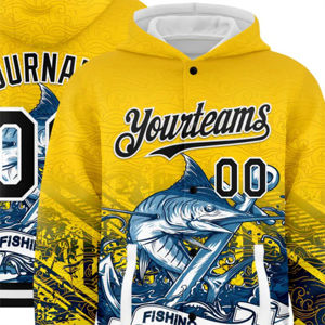 เสื้อฮู้ดลาย3D บอมเบอร์สีทองสีดำสีขาวลายมาร์ลินปลาสแน็ปแบบเต็มตัวทีมมีฮู้ดเสื้อผ้าลำลองที่ดีที่สุดสำหรับฤดูหนาว - Product Image 2