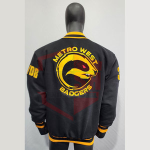 Men's 3D Printed Baseball Button <b>Jacket</b> Bomber Letterman <b>Canvas</b> <b>Jacket</b> with Letter Print - Product Image 2