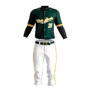 Nueva llegada ligero transpirable equipo deportes uniforme personalizado béisbol sublimación impresión conjuntos - Product Image 1