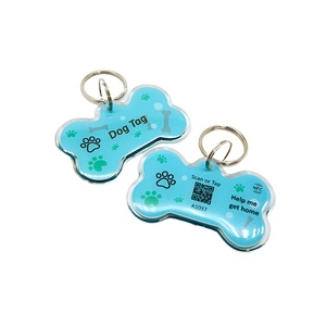 RFID Epoxy Pet Anti-lost Tag NFC ID único y código QR 213 Hang Tag Llavero para mascotas - Product Image 1