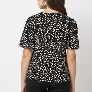 Camiseta de Algodón de Punto Informal de Invierno para Mujer de Primera Calidad, Servicio OEM, Secado Rápido y Transpirable - Product Image 2