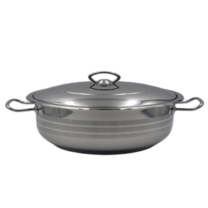 Cazuelas con diseño de forro Artículos de mesa Comida Cazuela Plato Utensilios de cocina Mesa de comedor Comida Olla caliente Forma redonda - Product Image 1