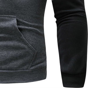 Venta al por mayor Liso Sudaderas con capucha Sudadera Personalizada 100% Algodón Fleece Regular Fit Unisex Sudadera Pareja Sudaderas - Product Image 3