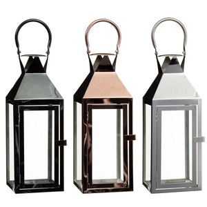 Decorative Iron <b>Large</b> Outdoor Metal <b>Candle</b> <b>Lantern</b> With Metal Handle for Lightning Home and Interior Decoration - Product Image 1