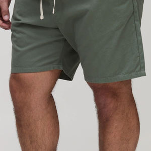 Shorts en coton pour hommes de qualité supérieure, coupe classique, prix de gros, couleur unie, durable, fermeture éclair et matière ajustable, 2026 - Product Image 3