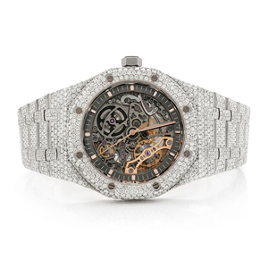 Reloj con Esfera de Cristal y Movimiento de Cuarzo con Incrustaciones de Moissanita - Product Image 2