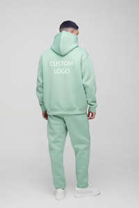 Sudadera con Capucha Extra Grande de 2 Piezas con Logotipo Personalizado, Ligera, de Invierno, 100% Algodón, Unisex, Ropa Deportiva, Ropa de Gimnasio, Ropa de Entrenamiento - Product Image 2