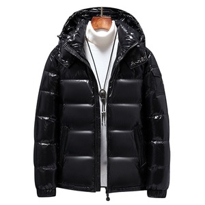 Chaqueta acolchada negra de nueva moda para hombre OEM personalizada, productos de chaqueta acolchada cálida de manga larga para hombre - Product Image 1