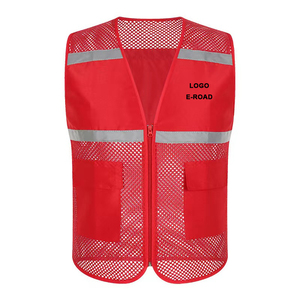 Personalizar todo tipo de ropa de trabajo de seguridad Multi bolsillo Hivis fluorescente construcción chaleco reflectante construcción chaleco chaqueta - Product Image 3