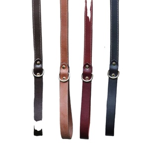 Leather Dog <b>Leash</b>, Full Grain Leather <b>Leashes</b> 5 Ft Long, Made in Canada, Strong Dog Stitched <b>Leash</b>, Dog Lead, Stitched Leather D - Product Image 1