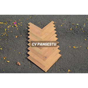 Suelo de Madera de Teca Reciclada de 15 mm de Espesor, Diseño Minimalista Ecológico para Interiores y Exteriores, Parquet de Madera de Teca Reciclada PANGESTU - Product Image 3