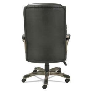 Chaise de direction en cuir à dossier haut Alera Veon Series ALEVN4119 avec caractéristiques ergonomiques et amortissement par ressorts hélicoïdaux Noir - Product Image 6