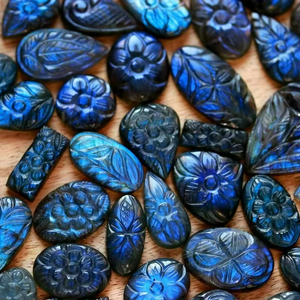 High Quality Natural Labradorite Cabochon Multi-Fire Loose Gemstone Free Drilling Mixed Shape and Size Comparable to <b>Opal</b> - Product Image 2