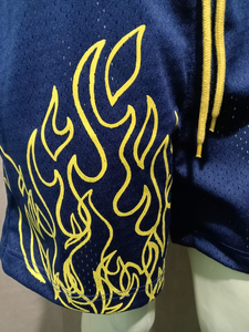 Los mejores pantalones cortos de malla, pantalones cortos de malla de marca de gimnasio transpirable, pantalones cortos de malla pesada Unisex, cordón ajustable, 2 bolsillos laterales - Product Image 2