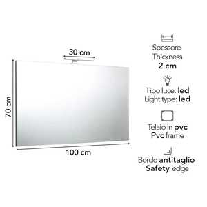 Miroirs de salle de bain réglables - Product Image 4