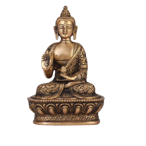 Statues de bouddha sculptées à la main sur mesure en laiton, idéales pour la décoration de la maison, les magasins pour la revente - Product Image 1