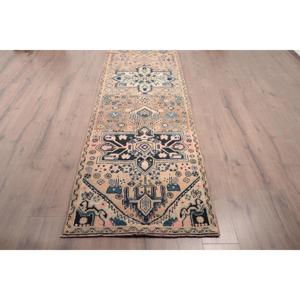 Alfombra de 2.8x10.9 pies, Alfombra Turca, Alfombra Azul Sólida - Product Image 2