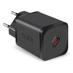 Cargador de Pared MINI USB Tipo-C de 45W con GaN Power Delivery, Color Negro, Modelo TETRGAN1C45W - Product Image 1