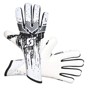 Vente flash : Gants de gardien de but de football en latex 4 mm, tricotés, en caoutchouc et PU durables, design personnalisé pour gardiens. - Product Image 5