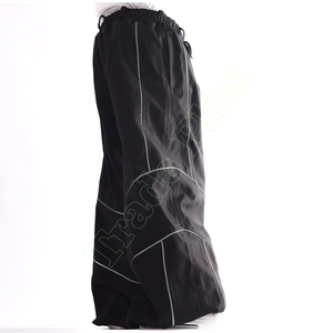 Pantalon de ski unisexe noir, taille à cordon de serrage, imperméable, respirant, coupe-vent, pantalon de snowboard pour adulte, taille plus - Product Image 5