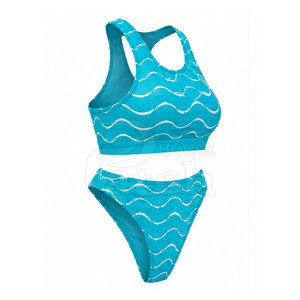 Conjunto de Bikini Moderno de Dos Piezas para Mujer, Traje de Baño con Parte Inferior y Parte Superior a la Moda, Tela Cómoda, Colección para Vacaciones en la Playa y Piscina - Product Image 4