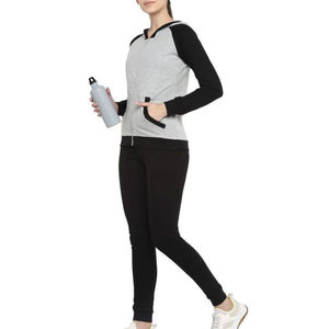 Chándal profesional para mujer Nuevo último diseño Chándal de mujer 100% Algodón Color sólido Chándal de mujer - Product Image 3