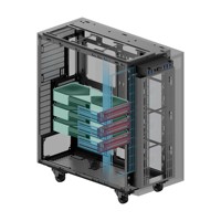 Caja de computadora SAMA PC de vidrio templado ATX CPU Gaming Gabinete de PC de escritorio Chasis de computadora con pantalla