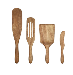 Juego de utensilios de cocina de madera de acacia para pan de masa fermentada, cuchara de madera, superventas - Product Image 2