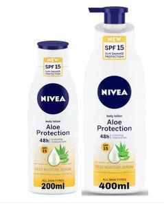 Nivea ว่านหางจระเข้ปกป้อง SPF 15โลชั่นบำรุงผิวสำหรับผู้ชายและผู้หญิงสำหรับทุกสภาพผิวในราคาที่ดีมาก - Product Image 6