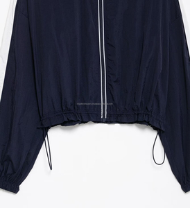 เสื้อโค้ทแจ็กเก็ตแฟชั่นแบบสองชิ้นสำหรับผู้หญิงมีแถบข้างและกระโปรงเอวสูงยางยืดแบบผูกเชือกสำหรับฤดูใบไม้ร่วง - Product Image 6