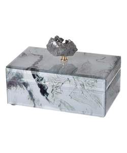 Premium Green Marble Jewelry <b>Box</b> <b>With</b> Tiger Accent Designed For Luxury <b>Storage</b> Of Jewelry And Eye Catching Home Display - Product Image 4