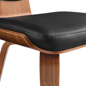 Chaise de salle à manger moderne en bois massif avec assise et dossier rembourrés en cuir PU léger pour restaurant, hôtel, appartement, meubles d'intérieur - Product Image 4