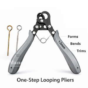 MANAN INSTRUMENTS Pince à boucler de précision en acier inoxydable 1,5 mm pour la création de boucles de bijoux, idéale pour le perlage et les travaux manuels DIY - Product Image 5