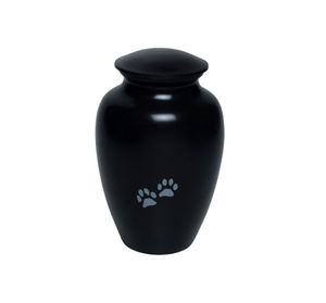 Classic Design <b>Urn</b> Heart Engraved Design Gold & Grey Color Brass Cremation <b>Pet</b> <b>Urn</b> Engraved <b>Pet</b> Funeral Ashes Jar - Product Image 5