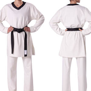 Haute qualité léger Dobok personnalisé femmes Taekwondo karaté Judo Jiu-Jitsu uniforme tissu respirant pour la pratique martiale - Product Image 1