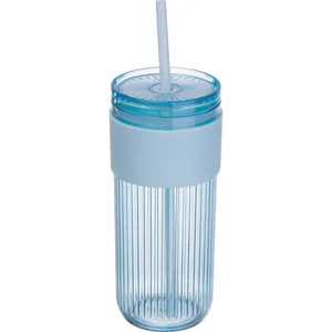 Verres à boire personnalisés avec paille et design Soledad - Product Image 3
