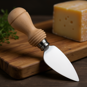 Cuchillo para Queso DAILY Natural Chrome 0114 Ghidini Cipriano para Cortar Granos - Herramienta Premium para Queso - Product Image 3
