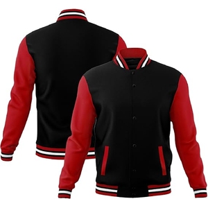 Chaqueta de Béisbol Personalizada de la Mejor Calidad, Nueva Moda, con Estampado Personalizado, Cuello Alto, Logotipo Frontal, Chaqueta Varsity para Hombre FINER THREADS Transpirable - Product Image 3