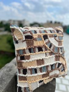 Funda de cojín gitana de diseño hermoso bloque de mano impreso bordado funda de almohada de algodón indio 50X50 para uso doméstico y hotelero - Product Image 5