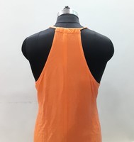 Offre Spéciale Robe d'été décontractée teinte à la main pour femme rayonne froissée longue robe standard Maxi sans manches prix du fabricant
