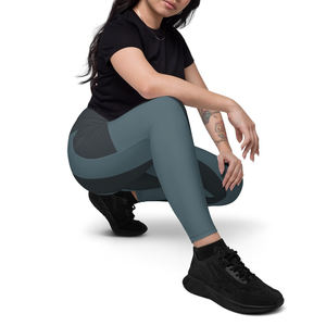 Leggings de fitness taille haute pour femmes Usine personnalisable Pantalons de yoga en gros Taille élastique sans couture Leggings de yoga solides - Product Image 3