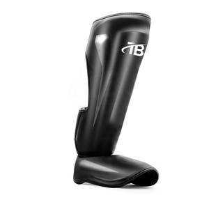 แผ่นหน้าแข้ง MMA หนังวัวสำหรับมวยไทยโลโก้ที่กำหนดเอง - Product Image 4